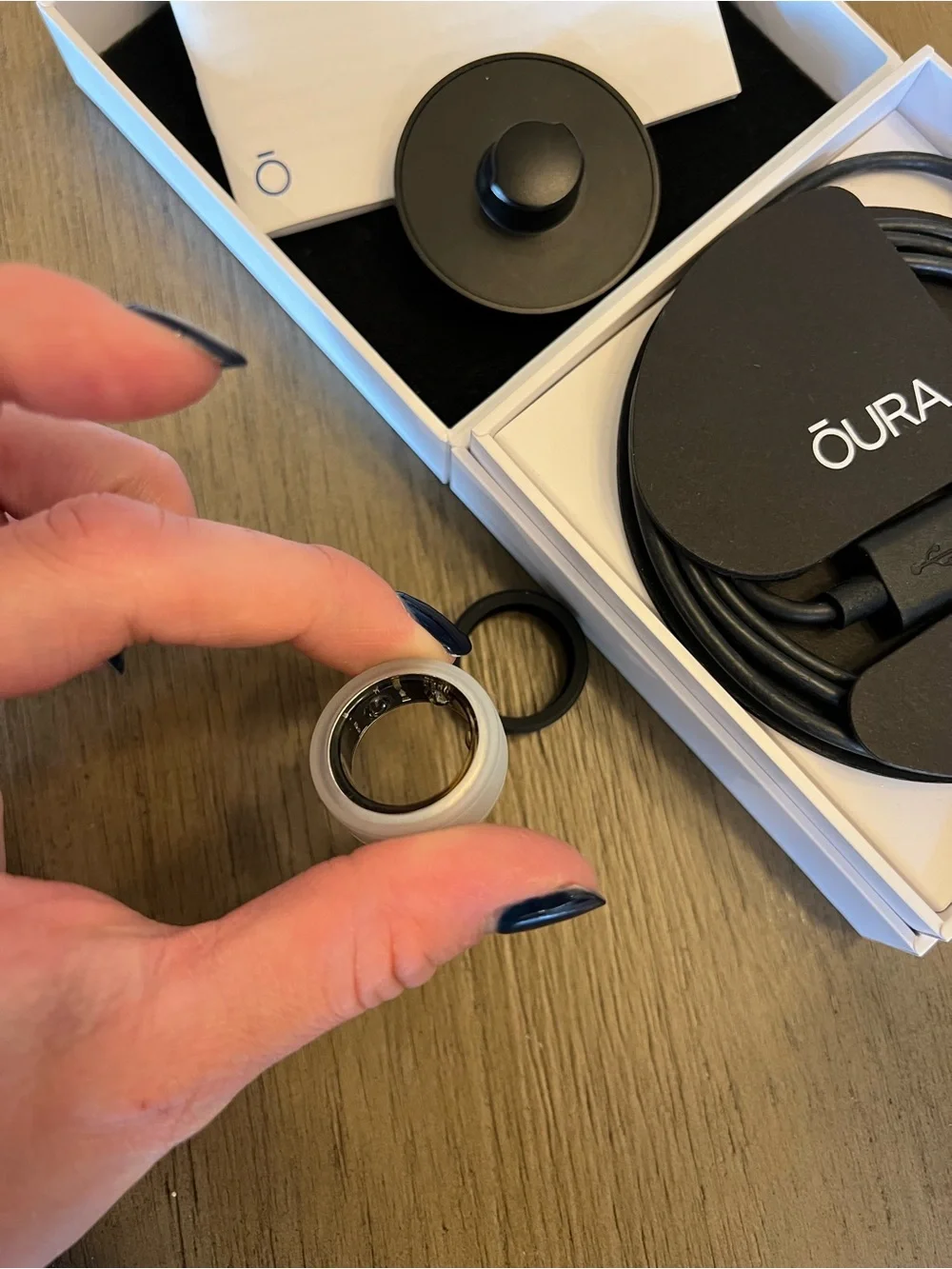 Oura Ring Gen 3 Horizon Silver-Size 8